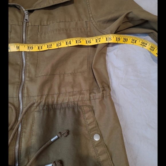 Old Navy olive green utility jacket Women's SZ M Army Green gorp core grunge - Picture 9 of 9